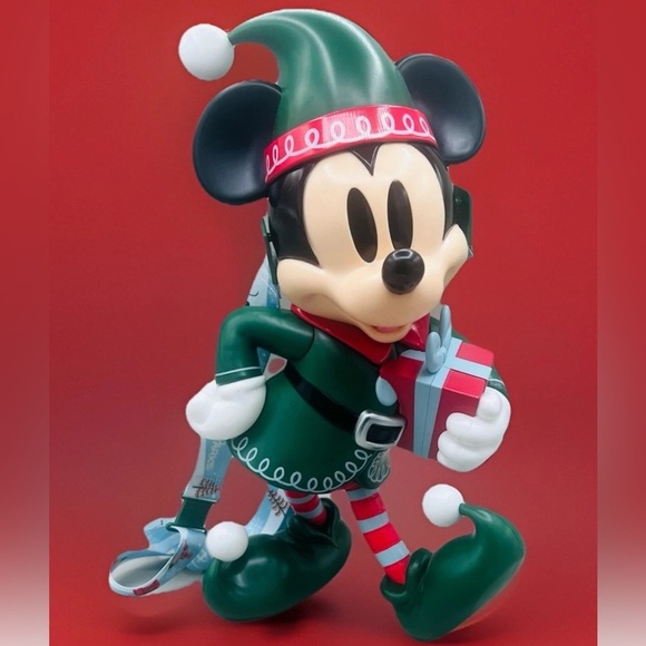 DISNEY Mickey's Very Merry Christmas Party ELF Popcorn Bucket 2024 NEW - Picture 1 of 8